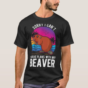 Ik kan geen plannen hebben met mijn bever t-shirt