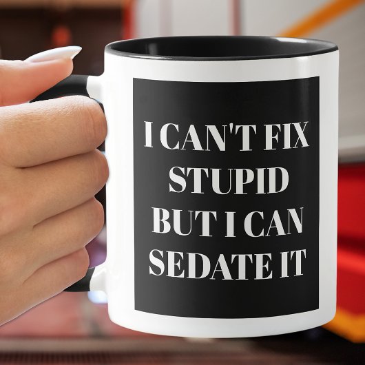 Ik kan geen stomme tekst op koffie Mok oplossen