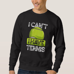 Ik kan geen tennisser op het veld hebben gras Clay Trui