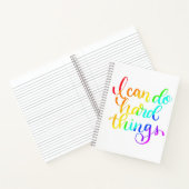 Ik kan harde dingen doen 8.5 x 11 notitieboek (Binnen)