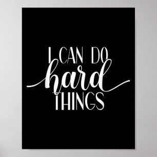 Ik kan hartige dingen doen Gym Motivation Fitness  Poster