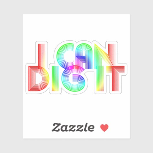 Ik kan hem dig maken sticker (Vel)