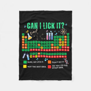 Ik Kan Hem Likken Periodiek Systeem T-shirt Fleece Deken