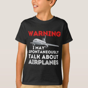 Ik kan het hebben over vliegtuigen - grappige pilo t-shirt