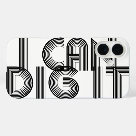 Ik kan het iPhone Case Hoesje dig (Achterkant (horizontaal))