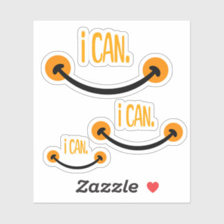Ik kan het, Motivatie citaat Sticker
