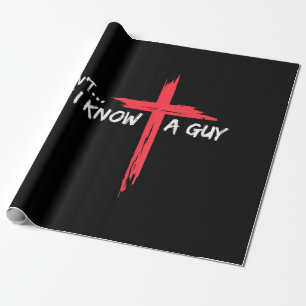 Ik kan het niet, maar ik ken een man Jezus kruis g Cadeaupapier