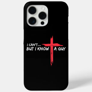 Ik kan het niet, maar ik ken een man Jezus kruis g iPhone 15 Pro Max Hoesje