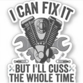 Ik kan het repareren, maar ik zal de hele tijd sch sticker (Voorkant)