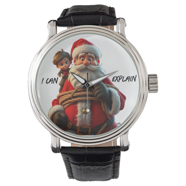 Ik kan het uitleggen, Cartoon Sinterklaas en klein Horloge (Voorkant)