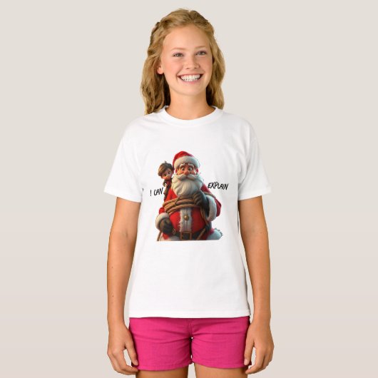 Ik kan het uitleggen, Cartoon Sinterklaas en klein T-shirt (Voorkant volledig)