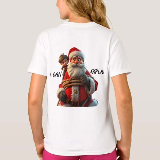 Ik kan het uitleggen, Cartoon Sinterklaas en klein T-shirt (Achterkant)