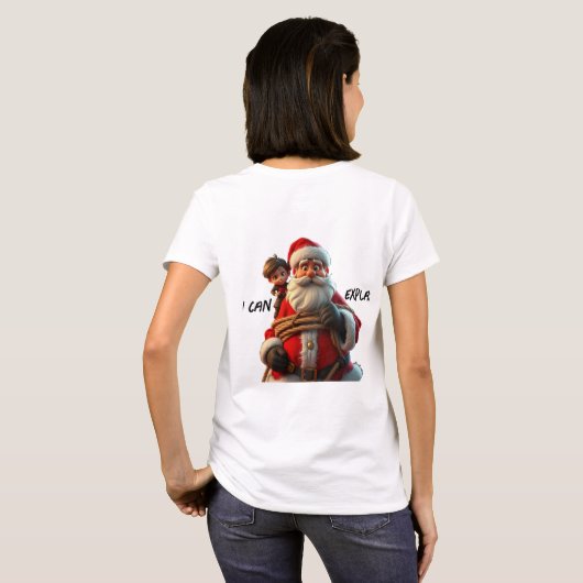Ik kan het uitleggen, Cartoon Sinterklaas en klein T-shirt (Achterkant volledig)