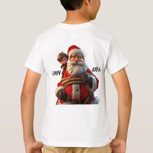 Ik kan het uitleggen, Cartoon Sinterklaas en klein T-shirt (Achterkant)