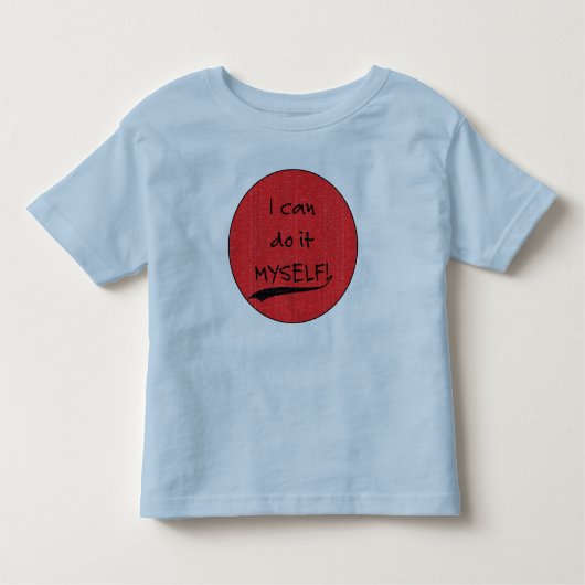Ik kan het zelf doen! kinder shirts (Voorkant)