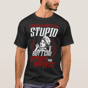 Ik kan je eetlust bevredigen, Chef jongens verjaar T-shirt