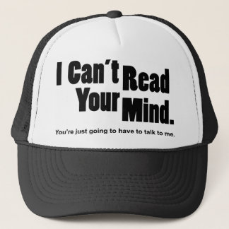 Ik kan je gedachten niet lezen trucker pet