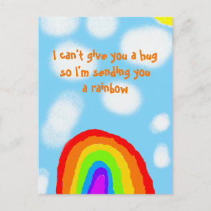 Ik kan je geen snuif geven die een regenboog stuur briefkaart