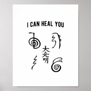 Ik kan je genezen   Reikimaster Reiki Gift Poster