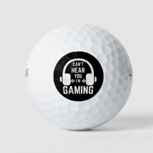Ik kan je niet horen dat ik gamer ben golfballen