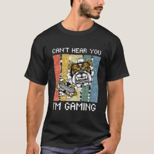 Ik kan je niet horen dat ik grappige videogames go t-shirt