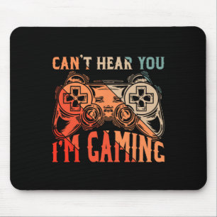 Ik kan je niet horen in Gaming Shirt Funny Video G Muismat
