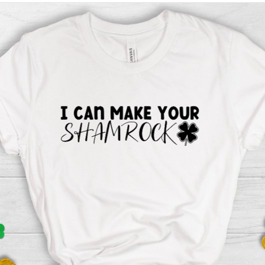 Ik kan je shamrock schattige ijskolf geluk maken t-shirt