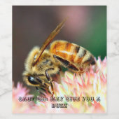 IK KAN JE WAT LATEN HOREN WIJN ETIKET (Enkel label)