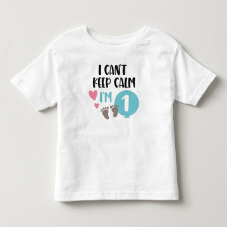 Ik kan kalm niet houden, ik ben 1 kinder shirts