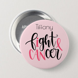 (Ik kan) kanker ondersteuningsknop Ronde Button 7,6 Cm