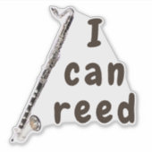 Ik kan lezen: basklarinet sticker (Voorkant)