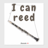 Ik kan lezen: klarinet sticker (Vel)