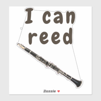 Ik kan lezen: klarinet sticker