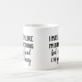 Ik kan lijken alsof ik niets doe koffiemok (Center)