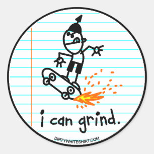 Ik kan malen. ronde sticker