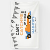 Ik kan me niet vangen... ik ben drie-racks-auto-3- spandoek (Verticaal)