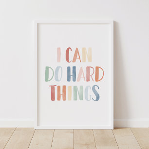 Ik Kan Moeilijke Dingen Kinderkamer Decor Poster