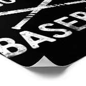 Ik kan niet dat mijn zoon honkbalspeler paren heef poster (Hoek)