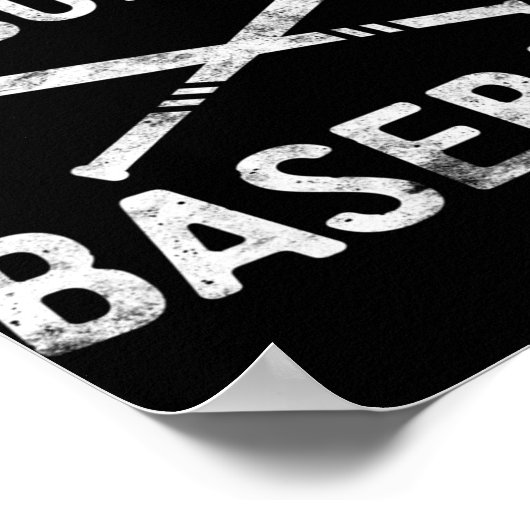 Ik kan niet dat mijn zoon honkbalspeler paren heef poster (Hoek)