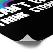 Ik kan niet eens denken dat het grappige Gay Pride Poster (Hoek)