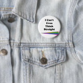 Ik kan niet eens denken. ronde button 5,7 cm (In situ)