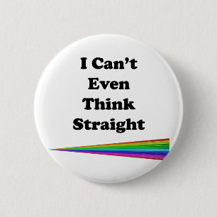 Ik kan niet eens denken. ronde button 5,7 cm