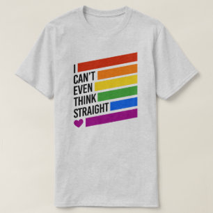 Ik kan niet eens eerlijk denken t-shirt