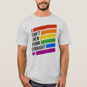 Ik kan niet eens eerlijk denken t-shirt (Voorkant)