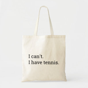 Ik kan niet grappig tennissen tote bag