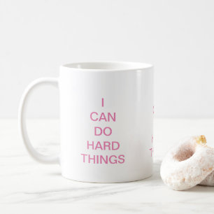 Ik kan niet hard wat inspiratie citaat doen. koffiemok