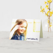 Ik kan niet het geloven! kaart (Gele Bloem)