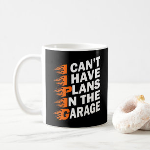 Ik kan niet, ik heb plannen in de garage Mechanic  Koffiemok