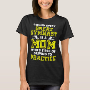 Ik kan niet kalm blijven in een gymnastiek moeder t-shirt