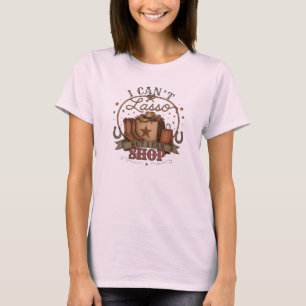 Ik kan niet Lassoën maar ik kan Westers ontwerp sh T-shirt